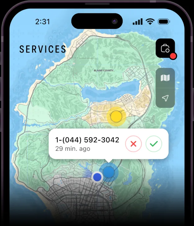 fivem phone services application